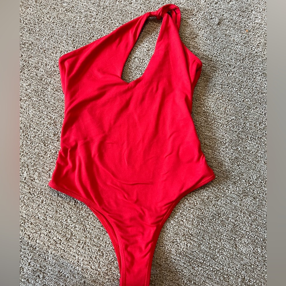 Red Cross shoulder body suit